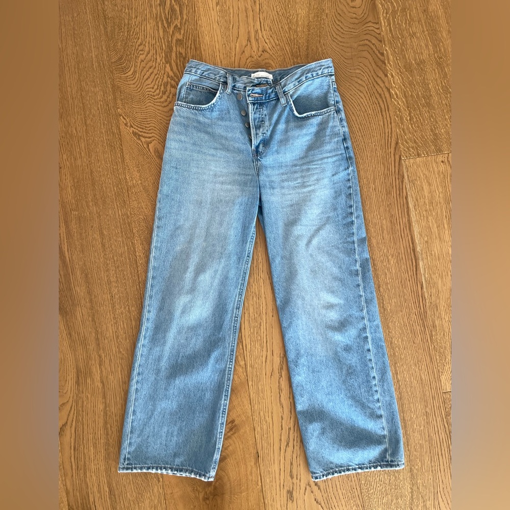 Oak and Fort wide leg jeans